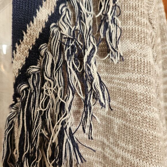 HANNAH CARDIGAN SWEATER Women's M FRINGE BOHO NEUTRAL - Picture 8 of 8